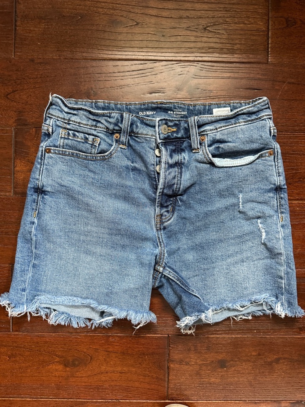 Old Navy Distressed Denim Cutoff Shorts - Blue Wash